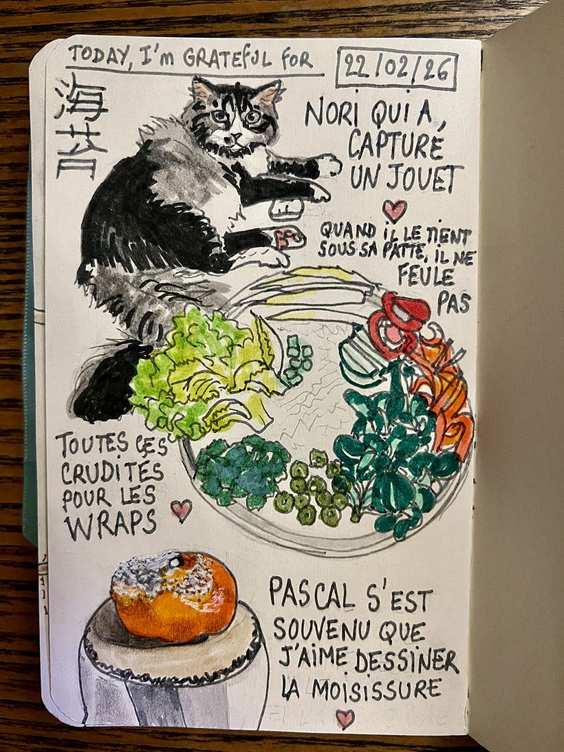 Carnet de gratitude : February 2026 sketchbook 1