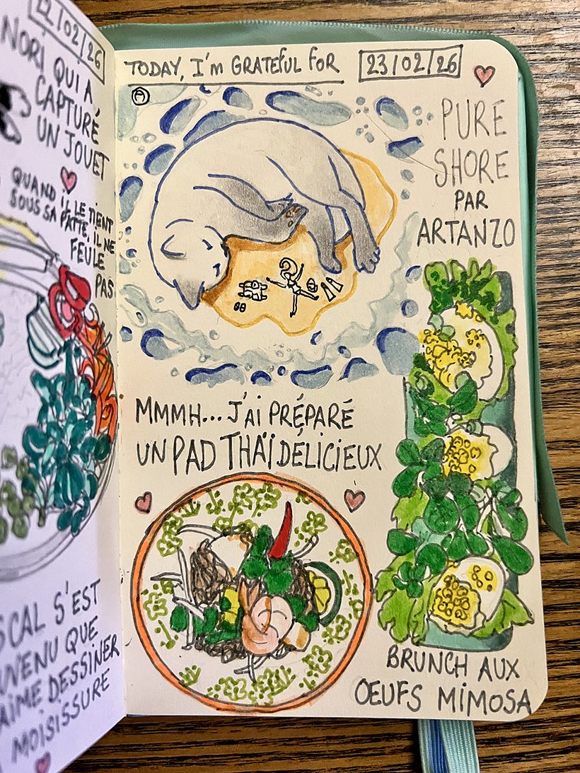 Carnet de gratitude : February 2026 sketchbook 1
