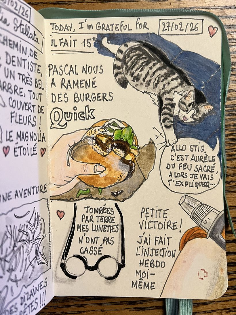 Carnet de gratitude : February 2026 sketchbook 1