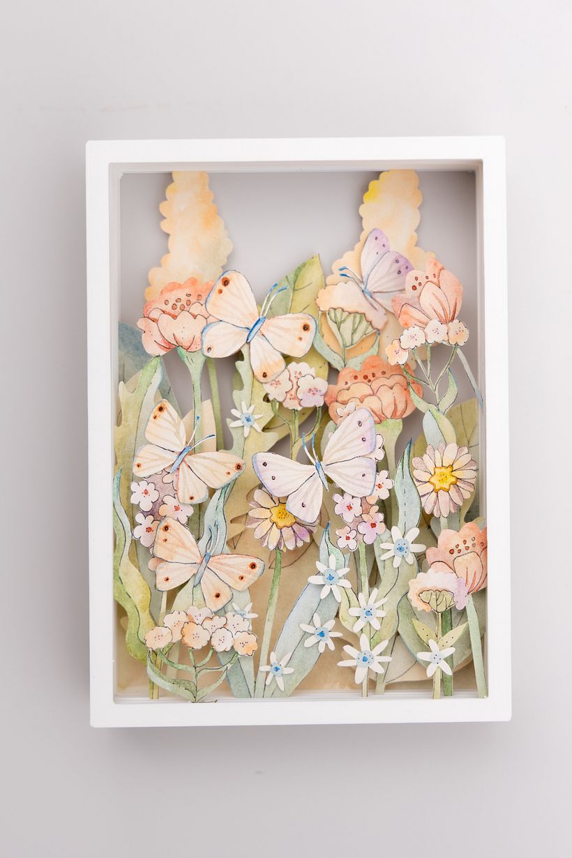 Floral Shadow Box 2