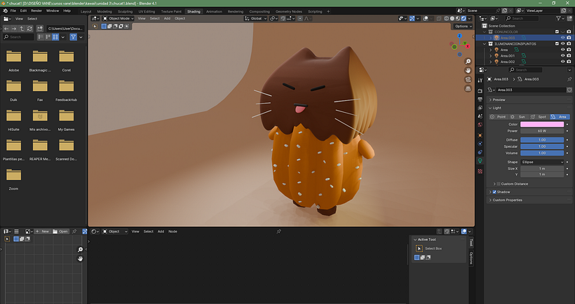 Chucat - Creación de personaje 3D en Blender 2