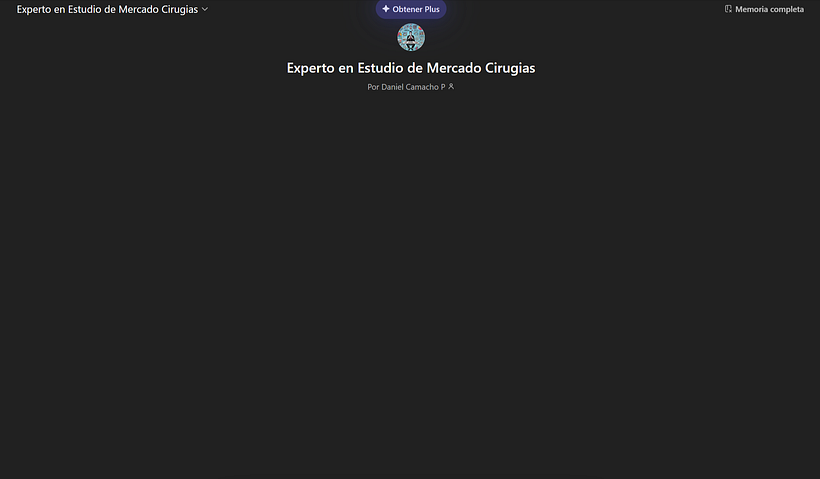 GPT Experto en estudio de mercado 1