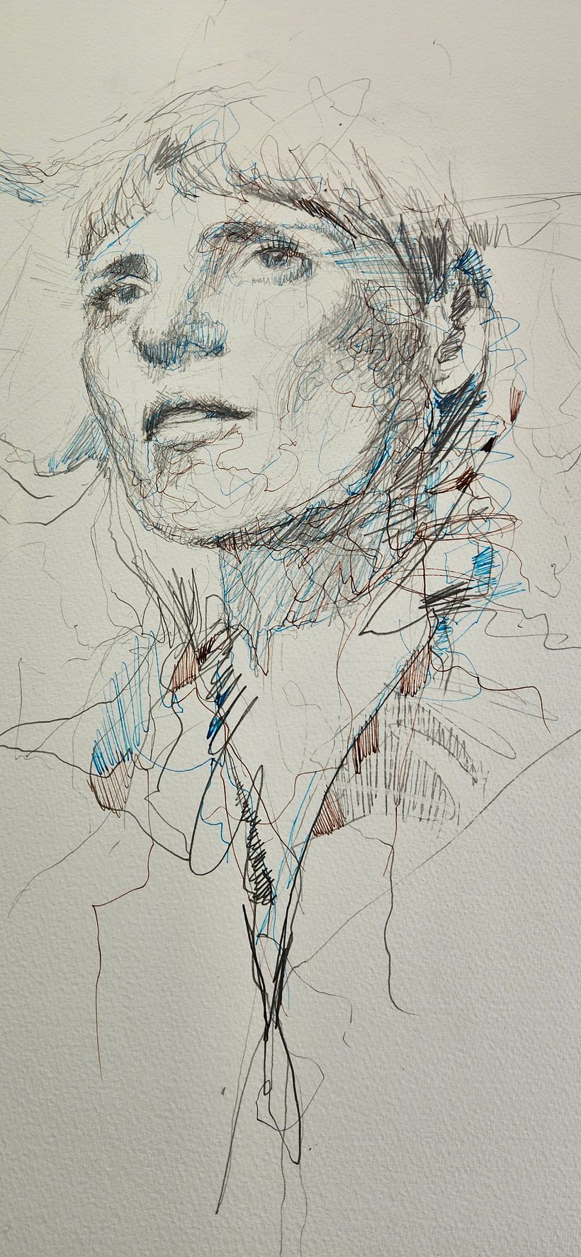 Connections - painted in ink and tea 1