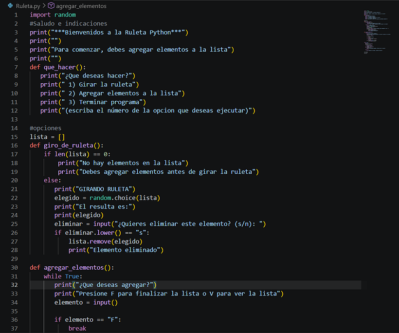Ruleta Python 1