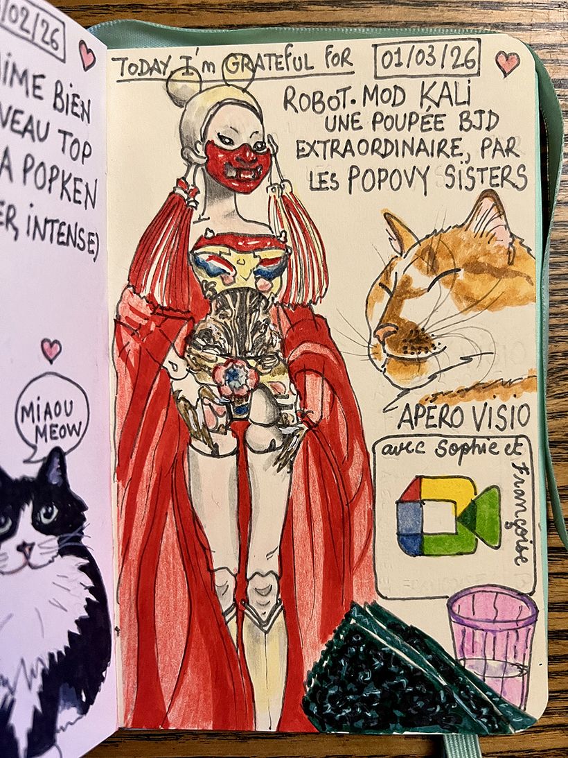 Carnet de gratitude : March 2026 sketchbook 1
