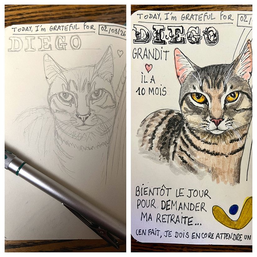 Carnet de gratitude : March 2026 sketchbook 1