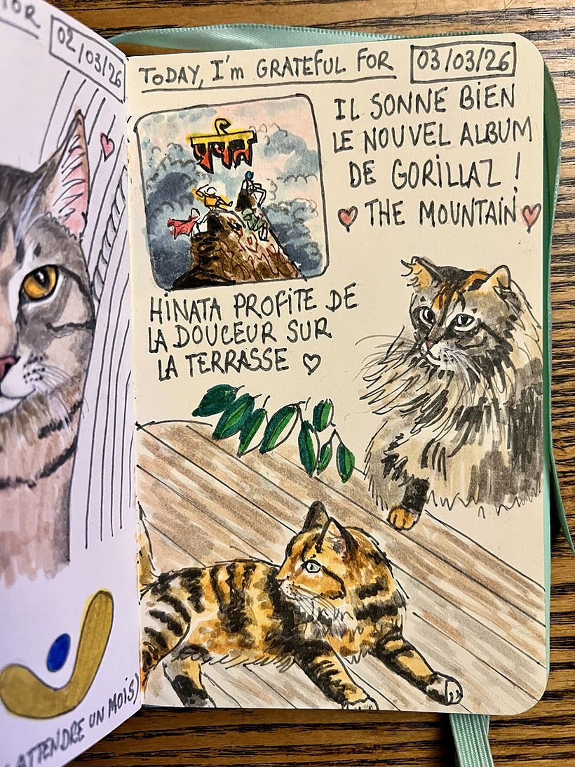 Carnet de gratitude : March 2026 sketchbook 1