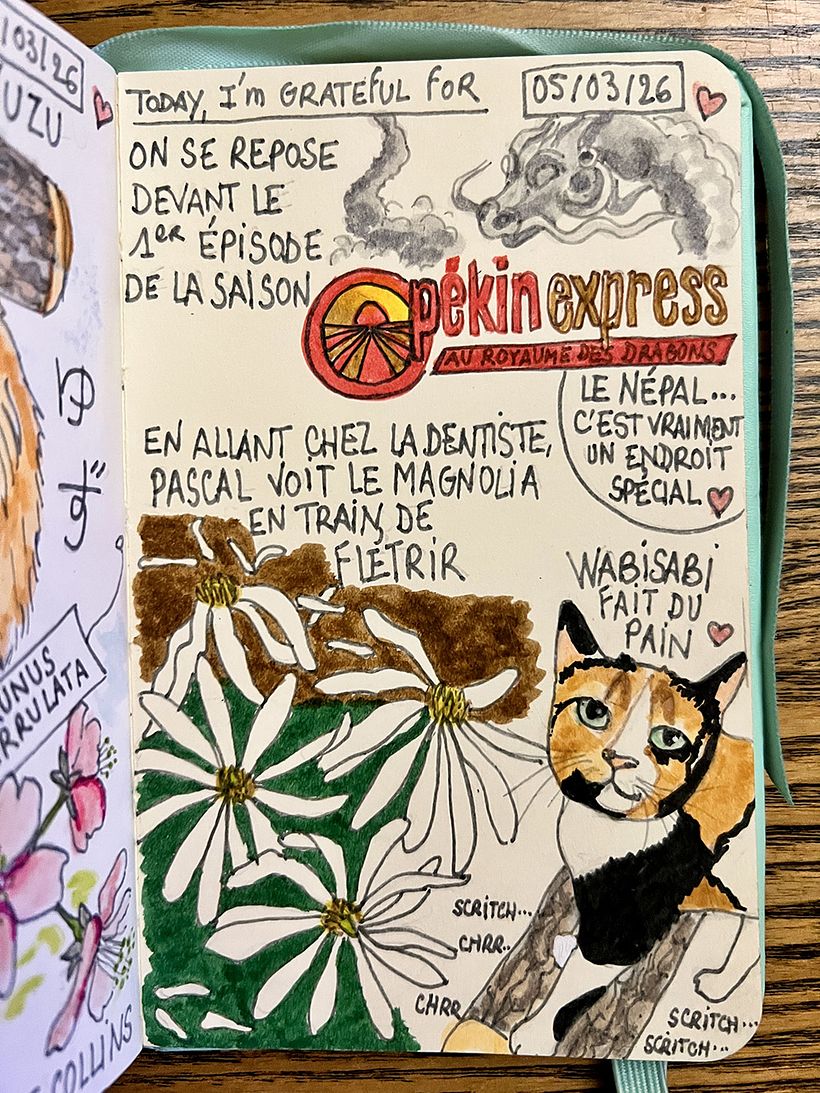 Carnet de gratitude : March 2026 sketchbook 1