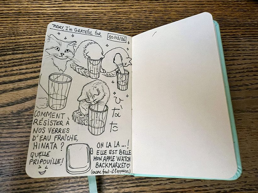 Carnet de gratitude : March 2026 sketchbook 1