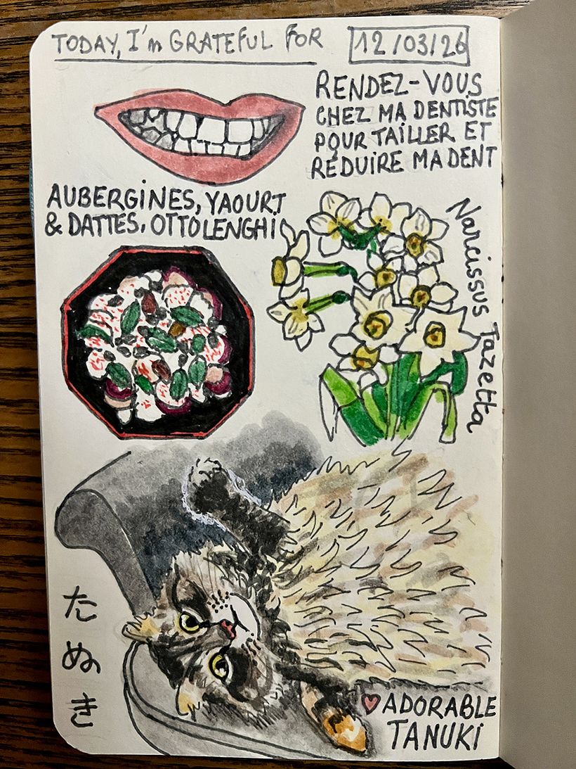 Carnet de gratitude : March 2026 sketchbook 1