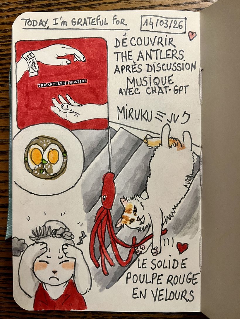 Carnet de gratitude : March 2026 sketchbook 1
