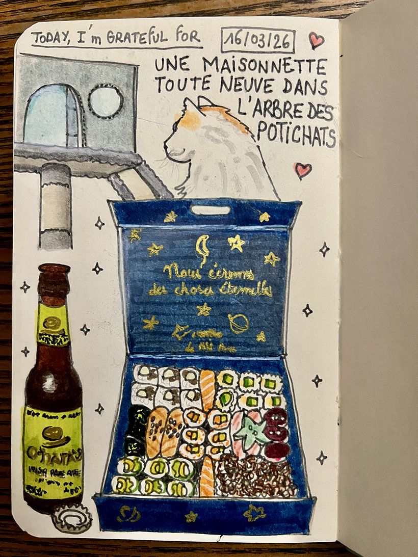 Carnet de gratitude : March 2026 sketchbook 1