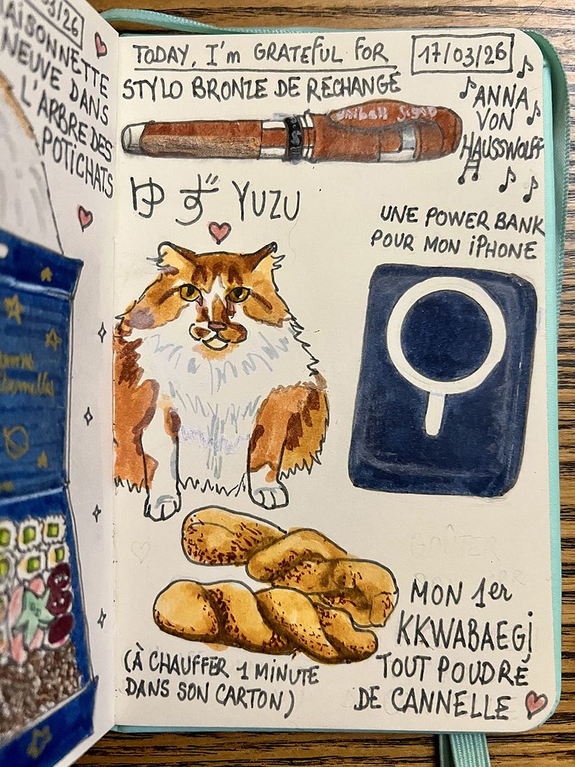 Carnet de gratitude : March 2026 sketchbook 1