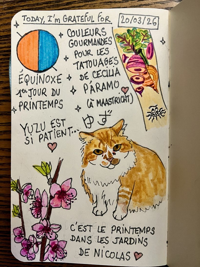 Carnet de gratitude : March 2026 sketchbook 1