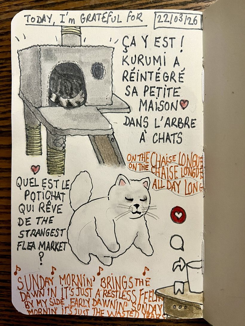Carnet de gratitude : March 2026 sketchbook 1