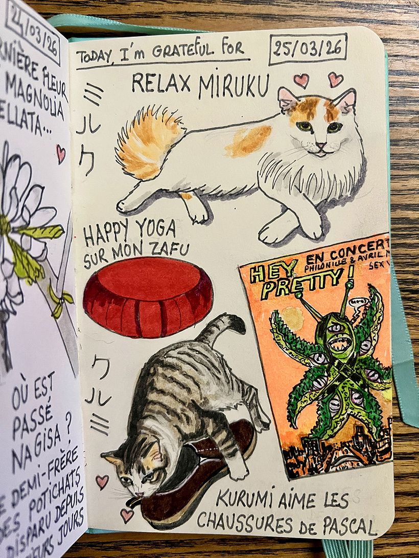 Carnet de gratitude : March 2026 sketchbook 1