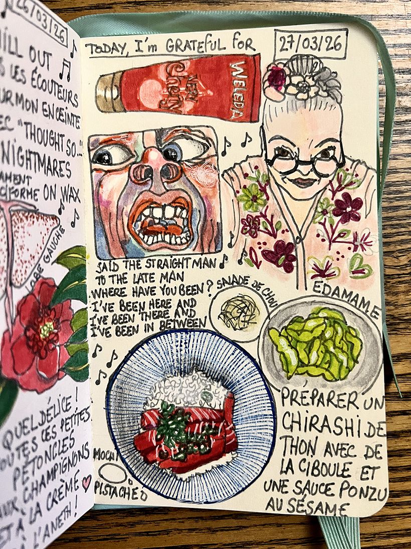 Carnet de gratitude : March 2026 sketchbook 1