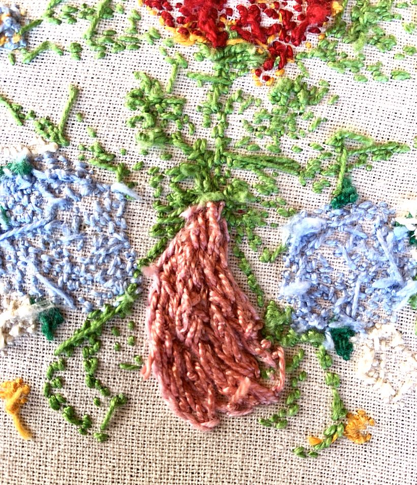 Técnica de bordado con paso atrás 3