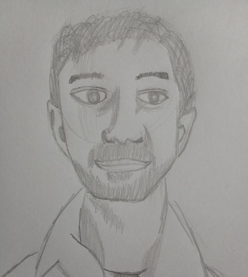 Retrato de hombre a lapiz 1