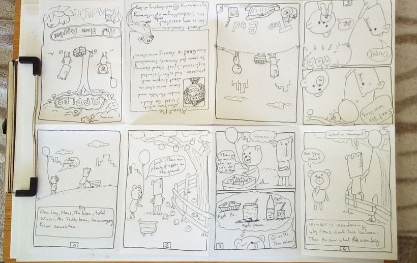 Making a mini comic about friends 3