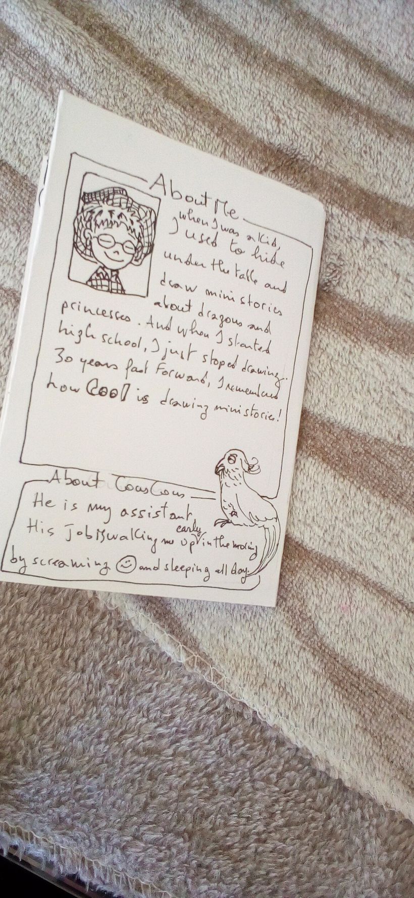 Making a mini comic about friends 4