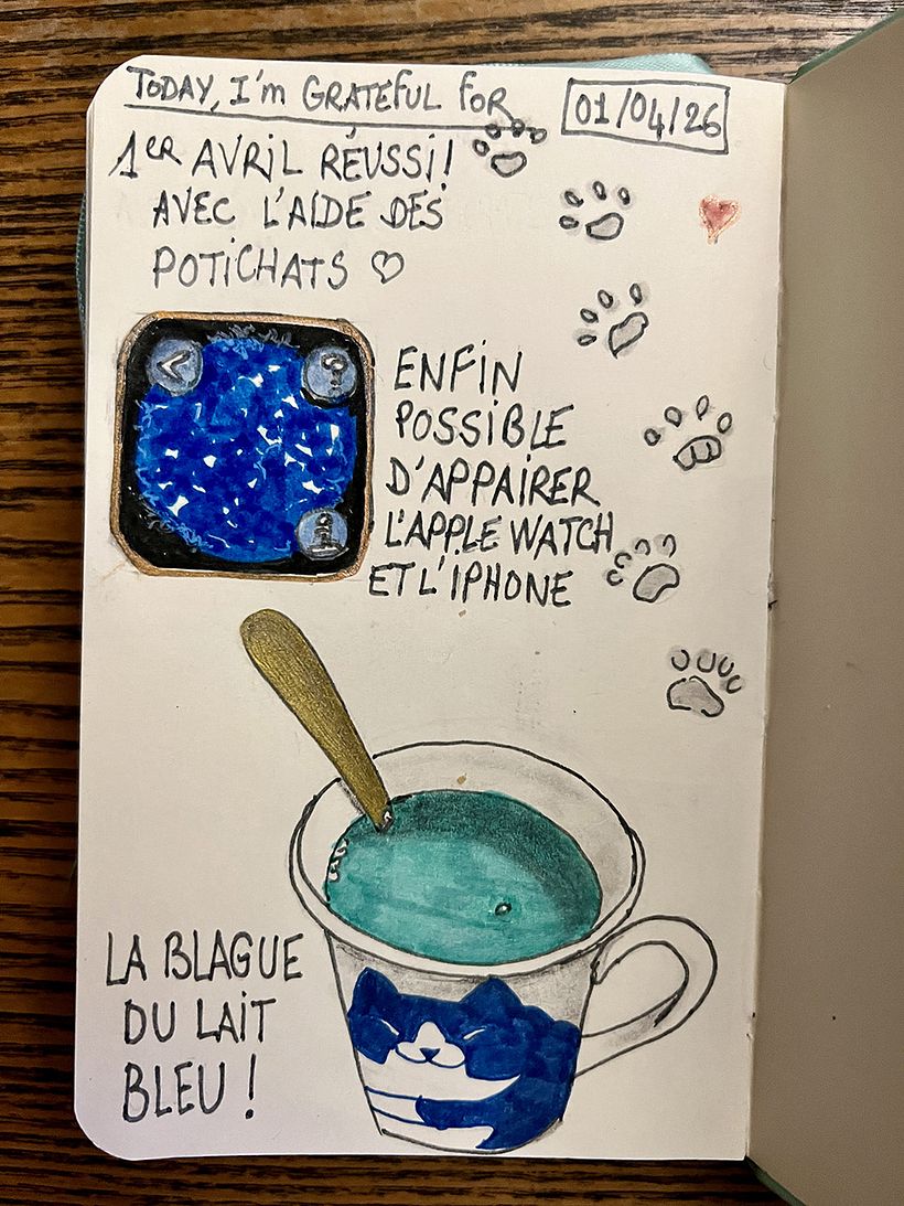 Carnet de gratitude : April 2026 sketchbook 1