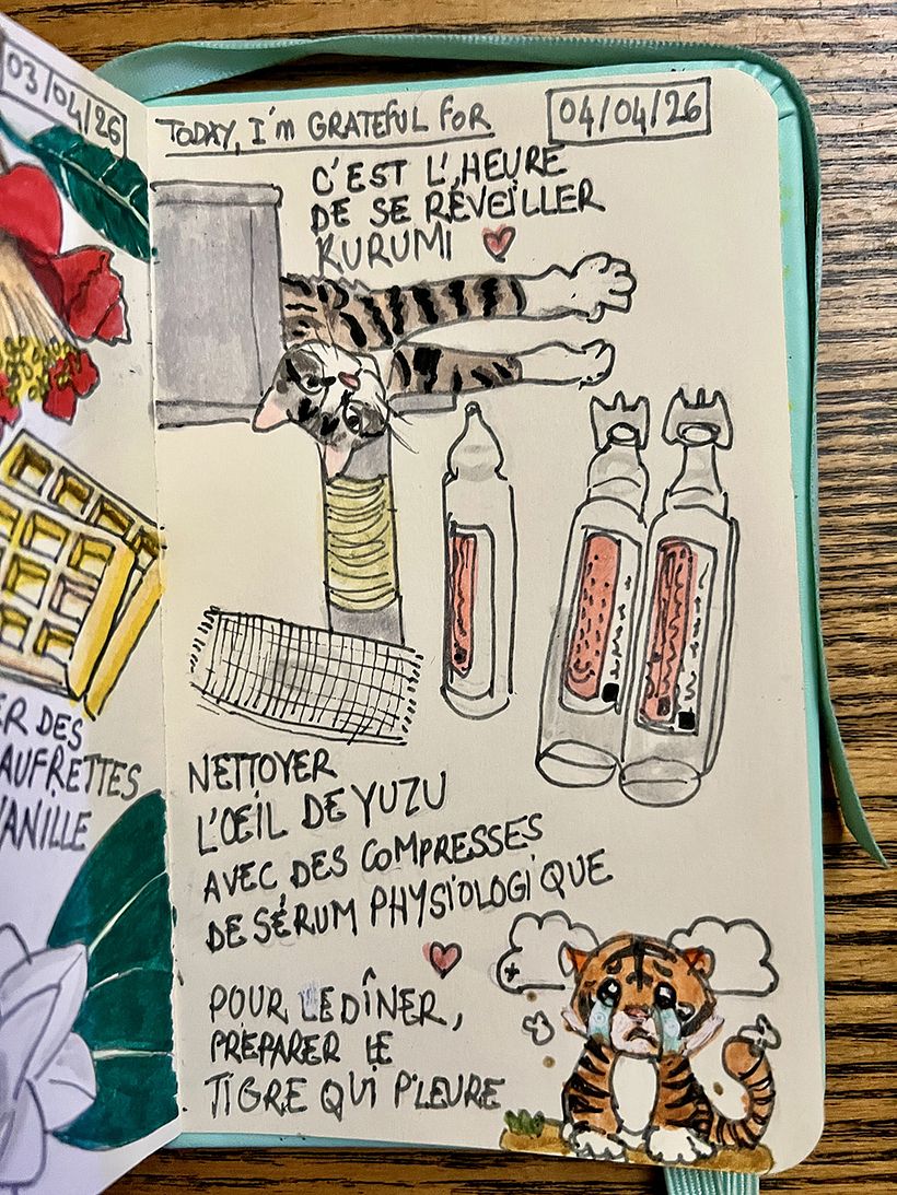 Carnet de gratitude : April 2026 sketchbook 1
