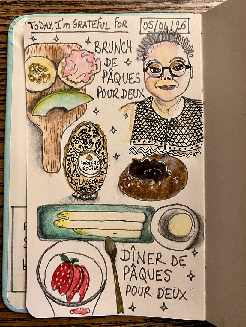 Carnet de gratitude : April 2026 sketchbook 1
