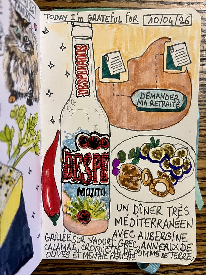Carnet de gratitude : April 2026 sketchbook 1