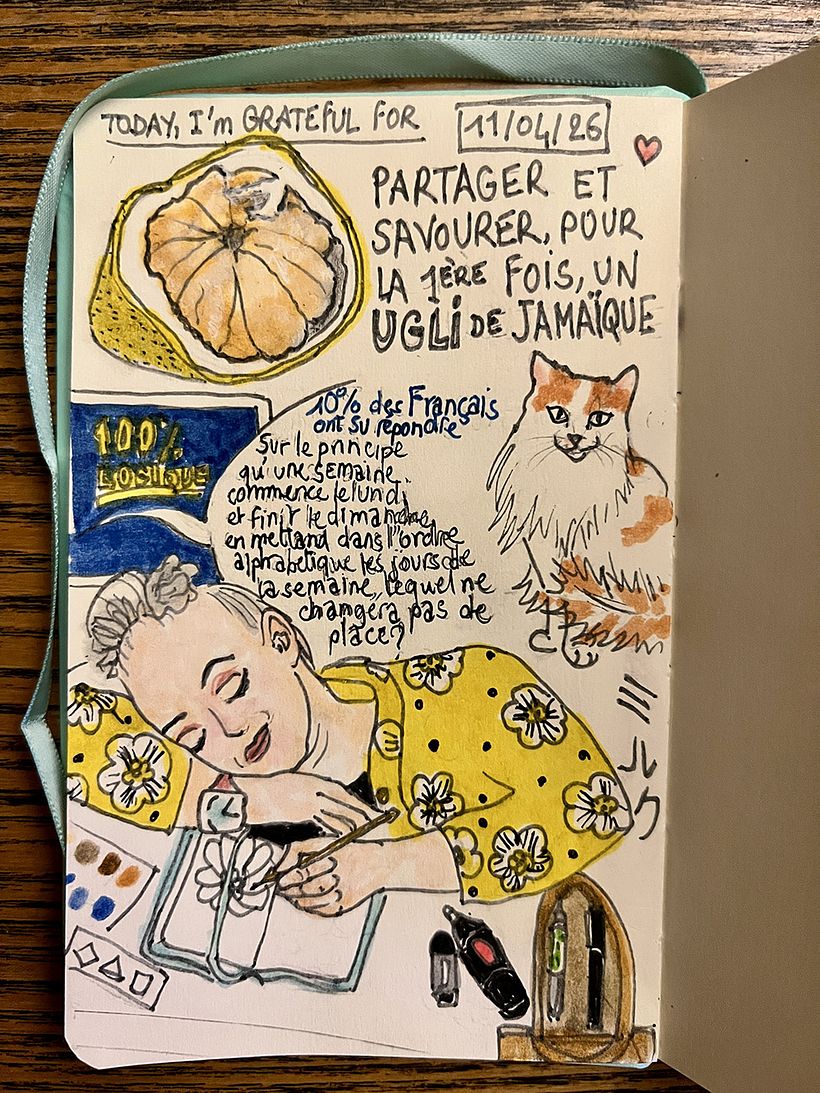 Carnet de gratitude : April 2026 sketchbook 1