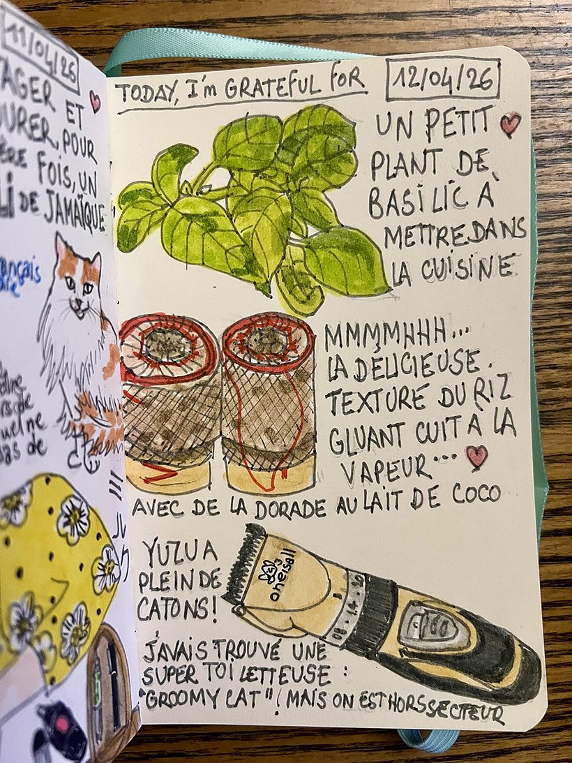 Carnet de gratitude : April 2026 sketchbook 1
