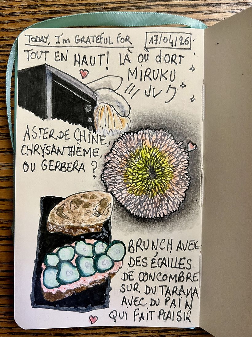 Carnet de gratitude : April 2026 sketchbook 1