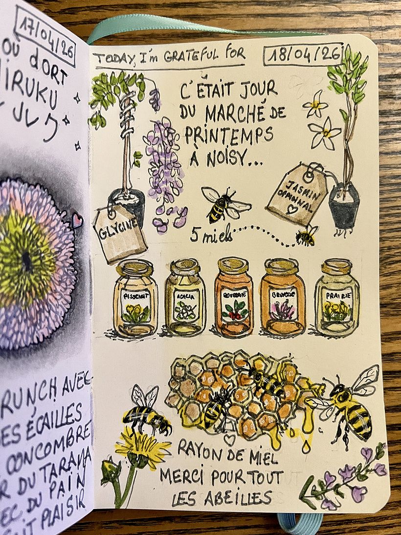 Carnet de gratitude : April 2026 sketchbook 1