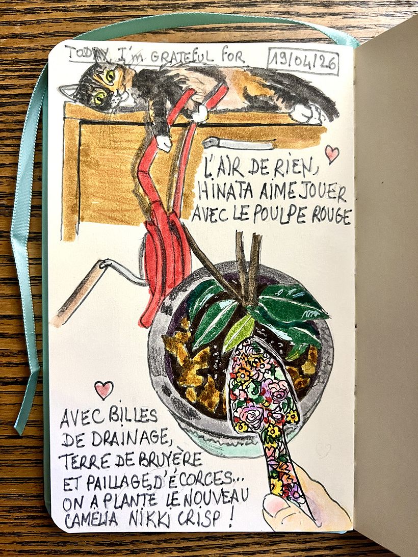 Carnet de gratitude : April 2026 sketchbook 1