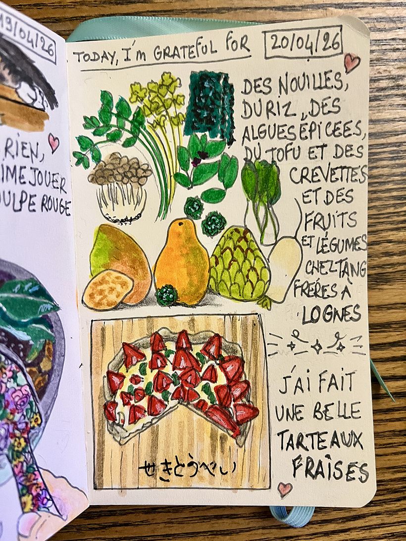 Carnet de gratitude : April 2026 sketchbook 1