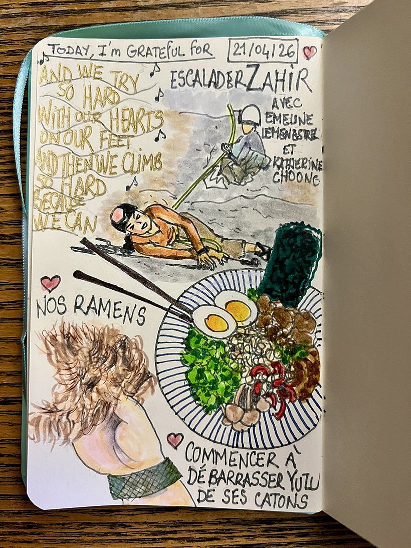 Carnet de gratitude : April 2026 sketchbook 1