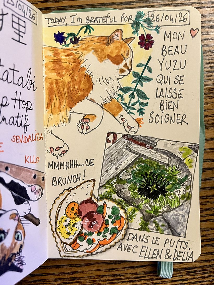 Carnet de gratitude : April 2026 sketchbook 1