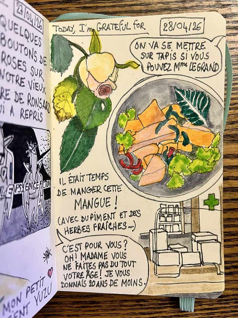 Carnet de gratitude : April 2026 sketchbook 1