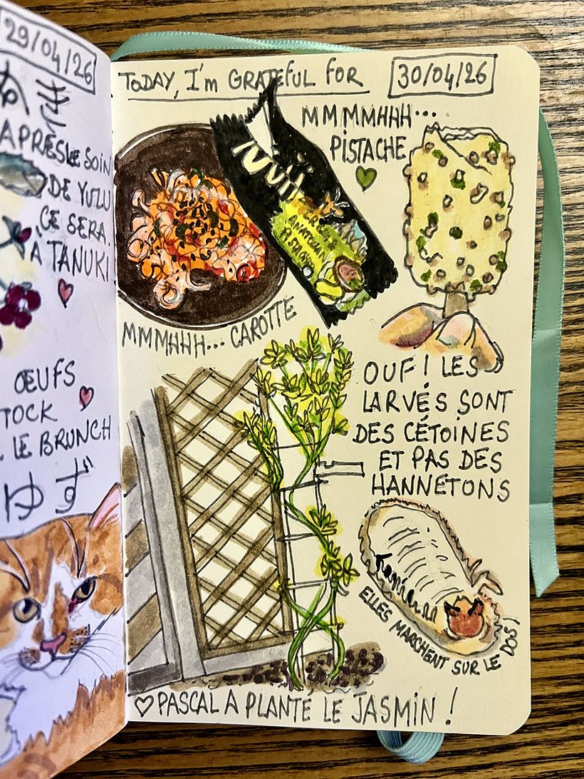 Carnet de gratitude : April 2026 sketchbook 1