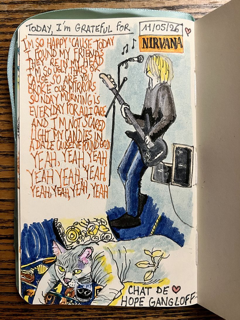 Carnet de gratitude : May 2026 sketchbook 1