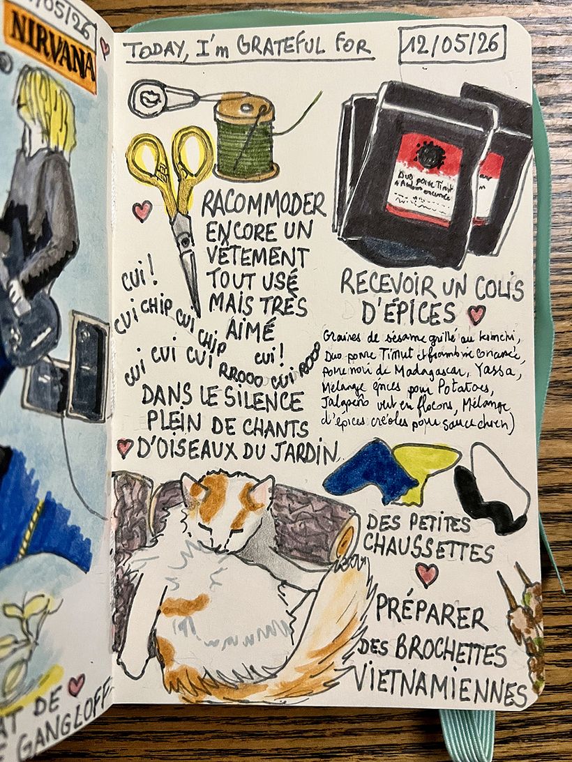 Carnet de gratitude : May 2026 sketchbook 1