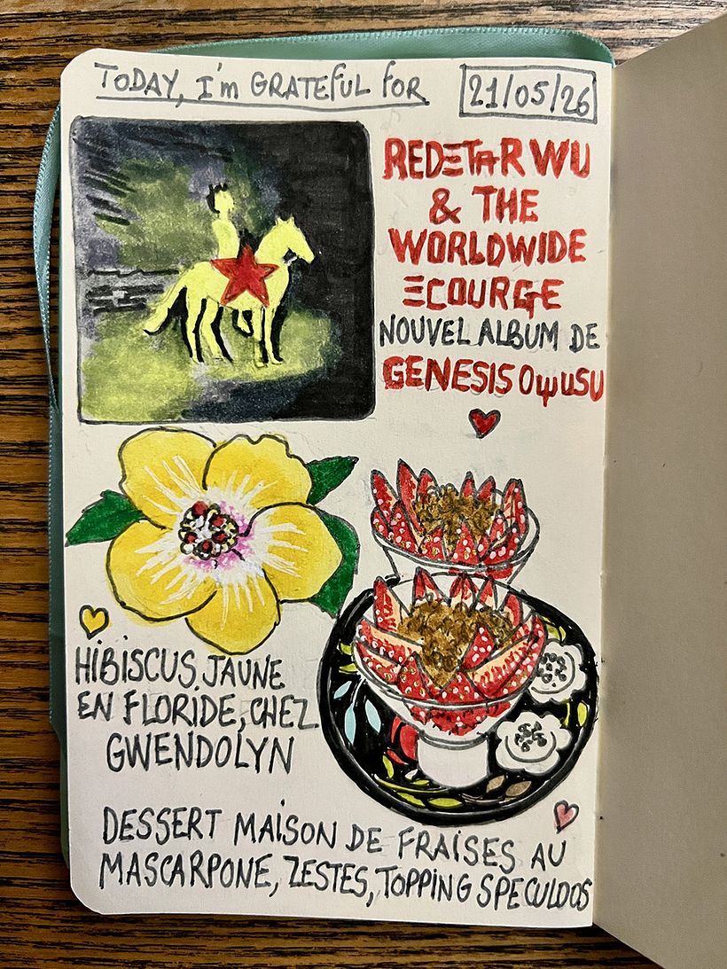 Carnet de gratitude : May 2026 sketchbook 1