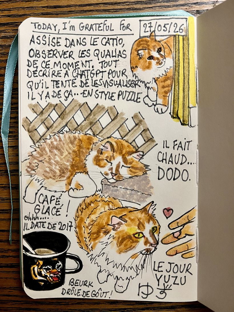 Carnet de gratitude : May 2026 sketchbook 1
