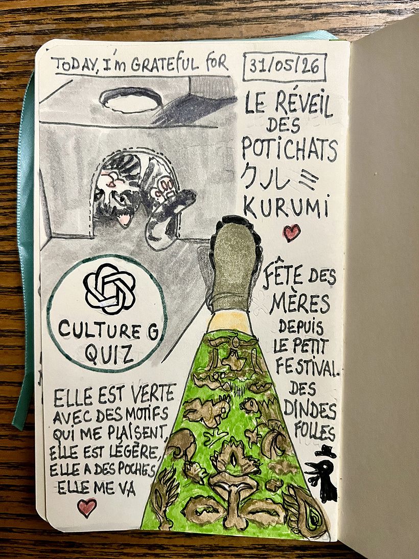 Carnet de gratitude : May 2026 sketchbook 1