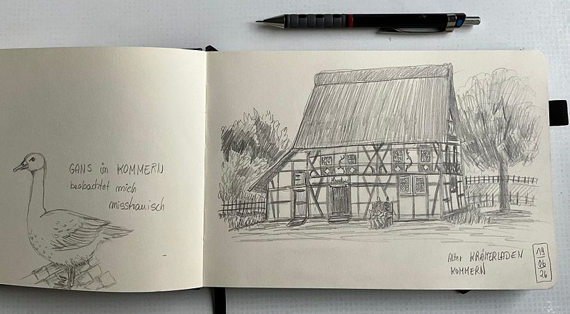 Architekturzeichnen mit Finelinern 4