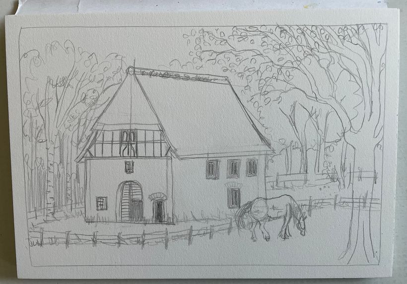 Architekturzeichnen mit Finelinern 3