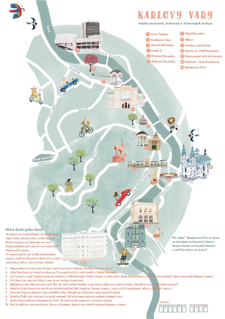 Interactive Map of Karlovy Vary (KVIFF) for Kids 1