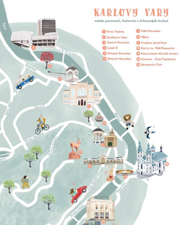 Interactive Map of Karlovy Vary (KVIFF) for Kids 1