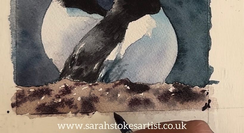 Paint Two Puffins in Watercolour: 4 Colours, 1 Brush and Salty Rock Effects 1