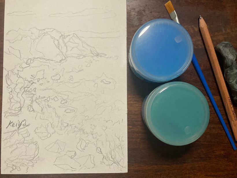 Loose atmospheric sceneries drawing ✍🏻 1